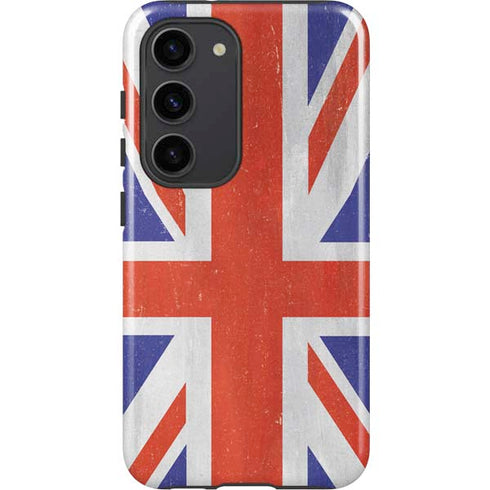 United Kingdom Flag Distressed Galaxy S23 Pro Case