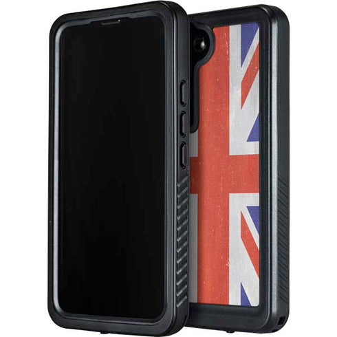 United Kingdom Flag Distressed Galaxy S23 Waterproof Case