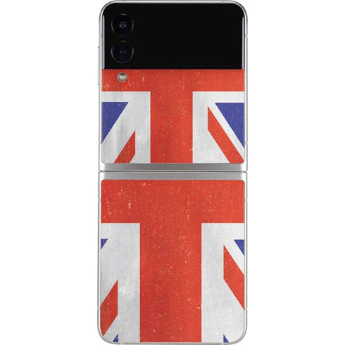 United Kingdom Flag Distressed Galaxy Z Flip4 5G Skin