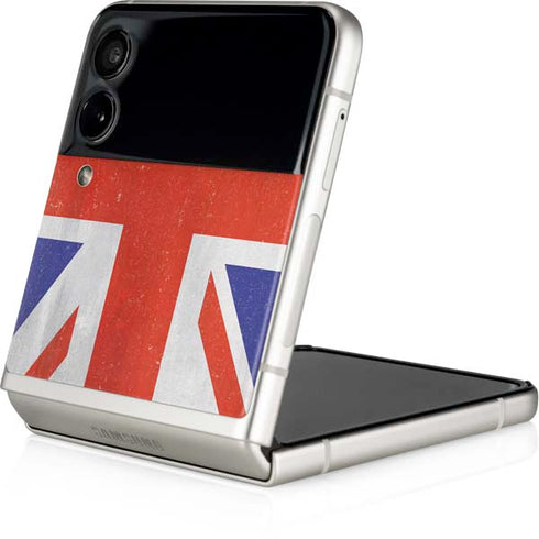 United Kingdom Flag Distressed Galaxy Z Flip4 5G Skin