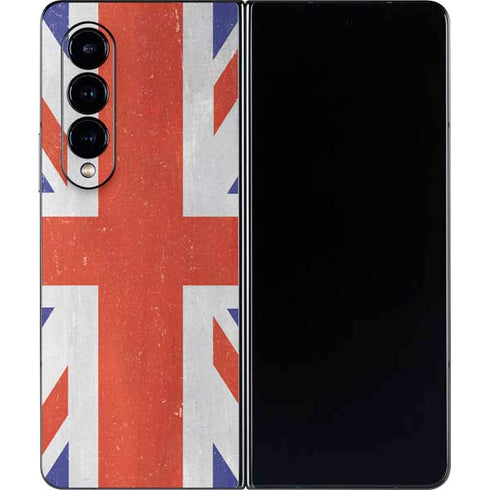 United Kingdom Flag Distressed Galaxy Z Fold4 5G Skin