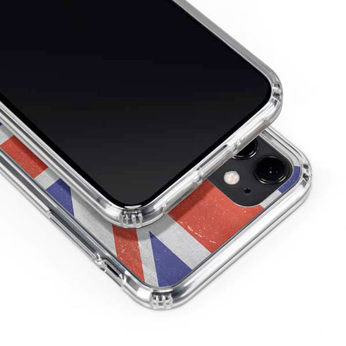 United Kingdom Flag Distressed iPhone 11 Clear Case