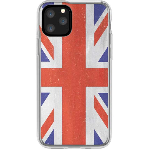 United Kingdom Flag Distressed iPhone 11 Pro Clear Case