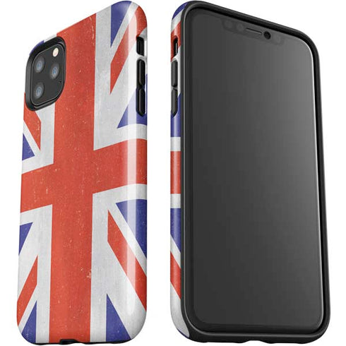 United Kingdom Flag Distressed iPhone 11 Pro Max Impact Case