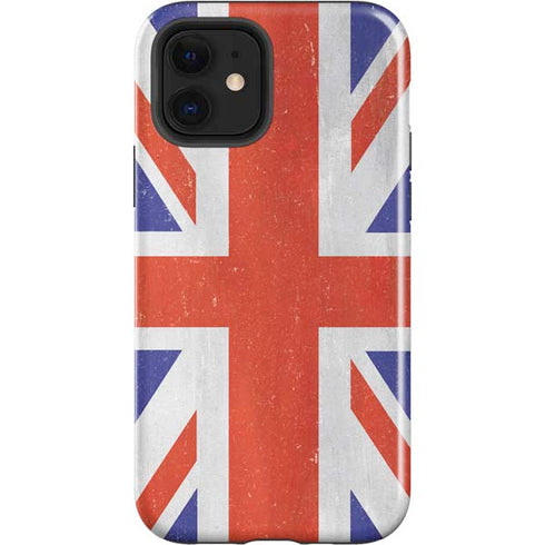 United Kingdom Flag Distressed iPhone 12 Impact Case