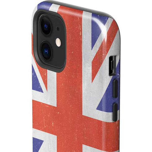 United Kingdom Flag Distressed iPhone 12 Impact Case