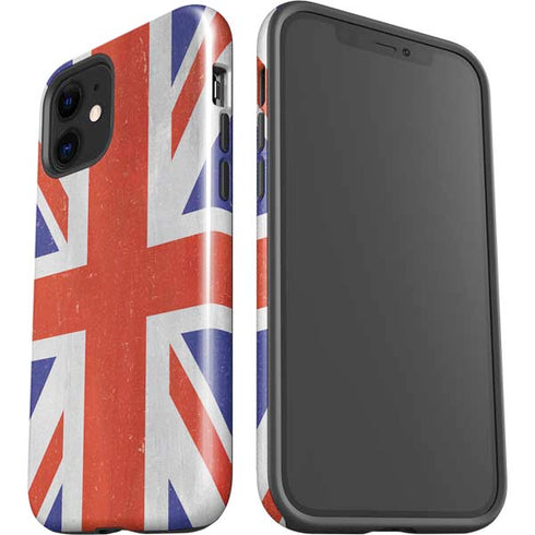 United Kingdom Flag Distressed iPhone 12 Impact Case