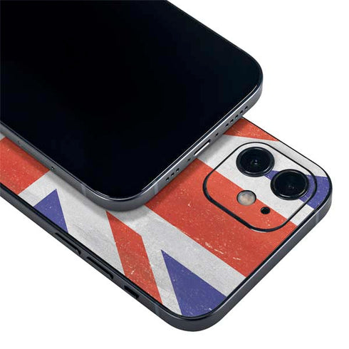 United Kingdom Flag Distressed iPhone 12 Skin