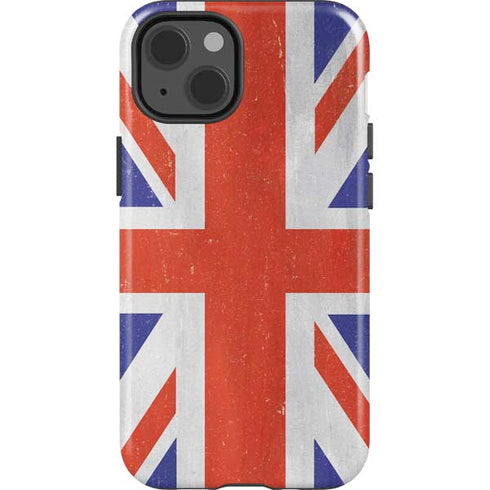 United Kingdom Flag Distressed iPhone 13 Impact Case