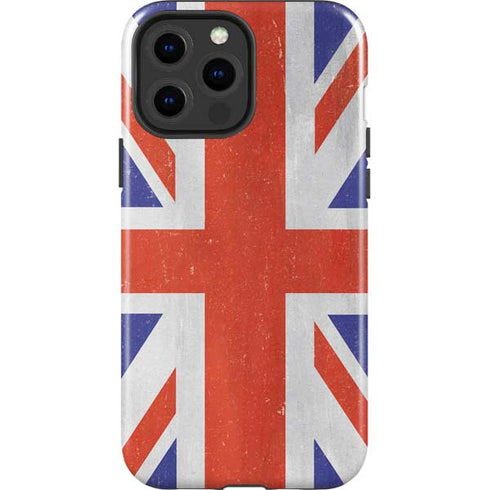 United Kingdom Flag Distressed iPhone 13 Pro Max Impact Case