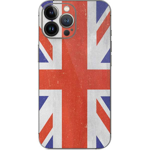 United Kingdom Flag Distressed iPhone 13 Pro Max Skin