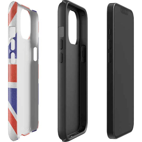 United Kingdom Flag Distressed iPhone 14 Plus Impact Case