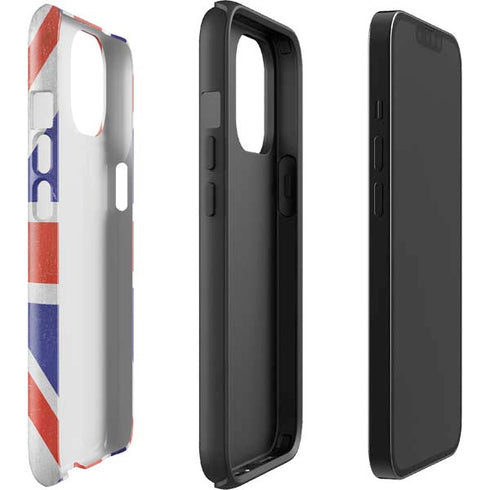 United Kingdom Flag Distressed iPhone 15 Impact Case