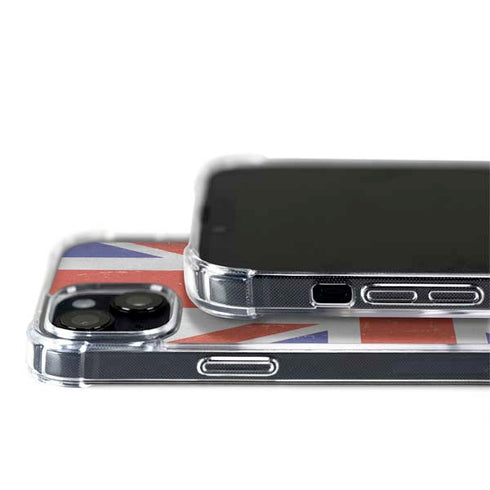 United Kingdom Flag Distressed iPhone 15 Plus MagSafe Case