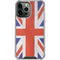 United Kingdom Flag Distressed iPhone 14 Pro Max Clear Case