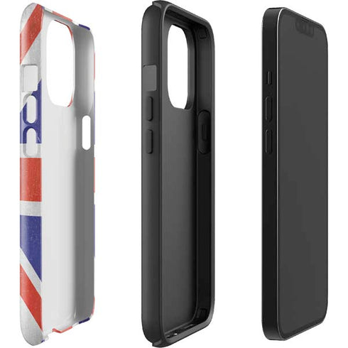 United Kingdom Flag Distressed iPhone 14 Pro Max Impact Case