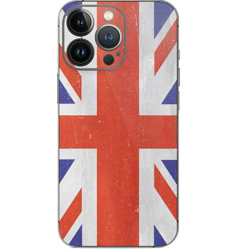 United Kingdom Flag Distressed iPhone 14 Pro Skin