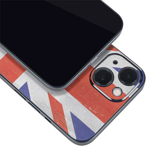 United Kingdom Flag Distressed iPhone 14 Skin