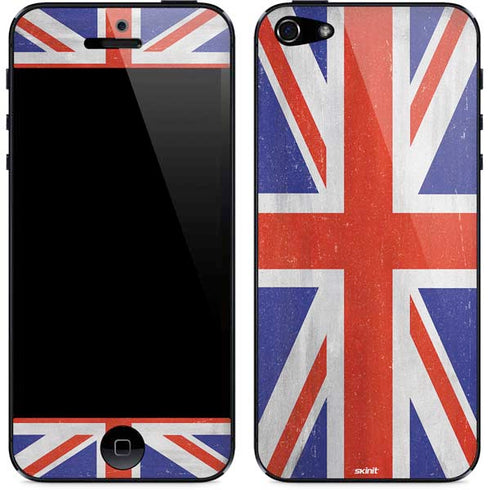 United Kingdom Flag Distressed iPhone 5/5s/5SE Skin