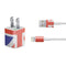 United Kingdom Flag Distressed iPhone Charger (5W USB) Skin
