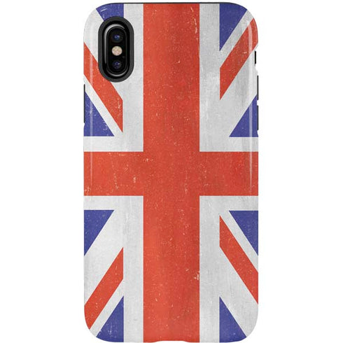 United Kingdom Flag Distressed iPhone X Pro Case