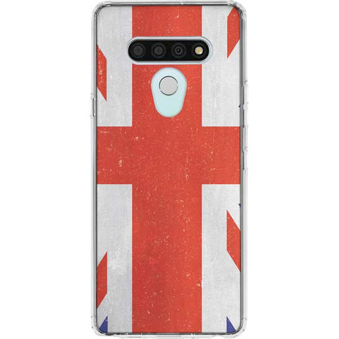 United Kingdom Flag Distressed LG Stylo 6 Clear Case