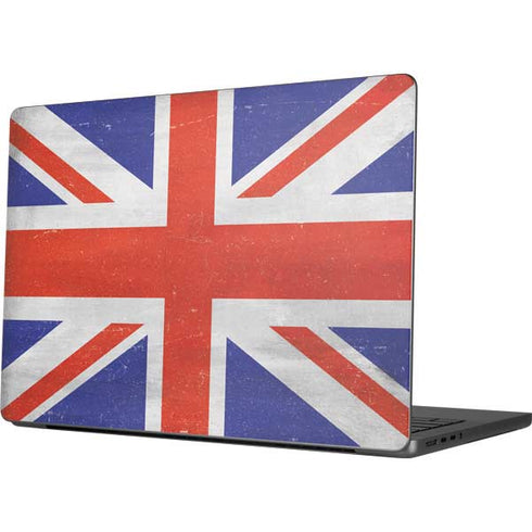 United Kingdom Flag Distressed MacBook Pro 14in (2021-24) Skin