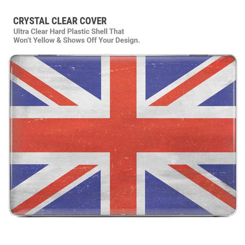 United Kingdom Flag Distressed MacBook Pro 16in (2021-25) Case plus Skin