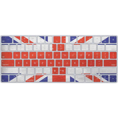 United Kingdom Flag Distressed Magic Keyboard Skin