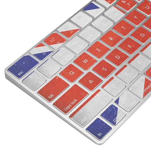 United Kingdom Flag Distressed Magic Keyboard Skin