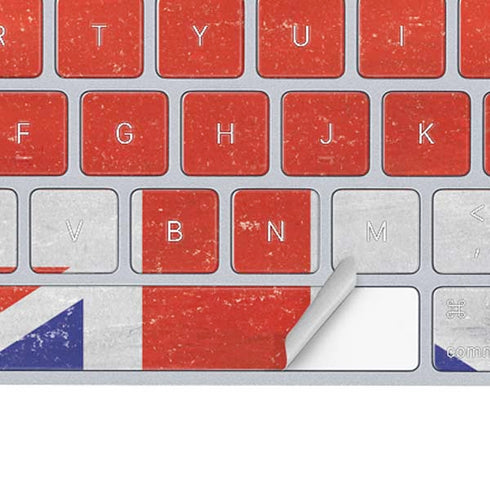 United Kingdom Flag Distressed Magic Keyboard Skin