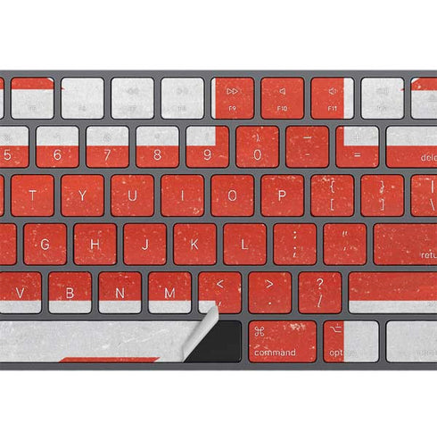 United Kingdom Flag Distressed Magic Keyboard with Numeric Keypad Skin