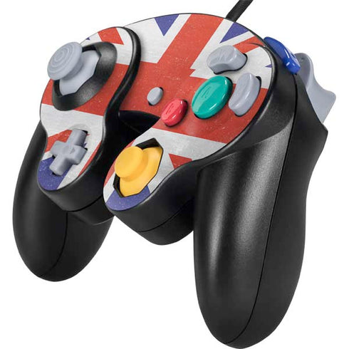 United Kingdom Flag Distressed Nintendo GameCube Controller Skin
