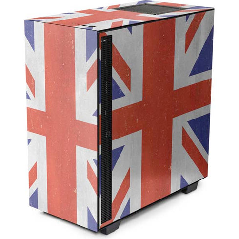 United Kingdom Flag Distressed NZXT H510 Compact ATX Mid-Tower Case Skin
