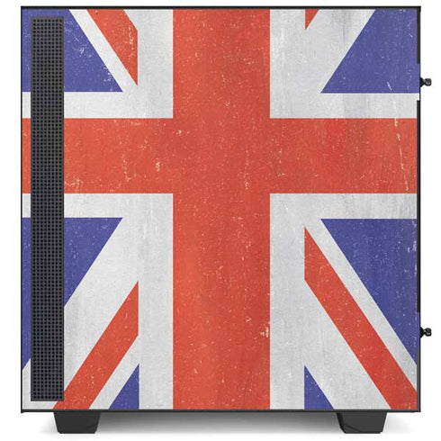 United Kingdom Flag Distressed NZXT H510 Compact ATX Mid-Tower Case Skin