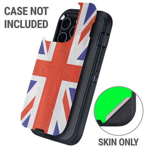 United Kingdom Flag Distressed Otterbox Defender iPhone Skin