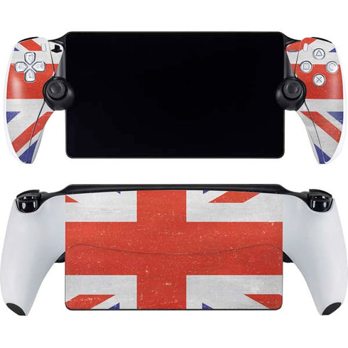 United Kingdom Flag Distressed PlayStation Portal Remote Player Skin