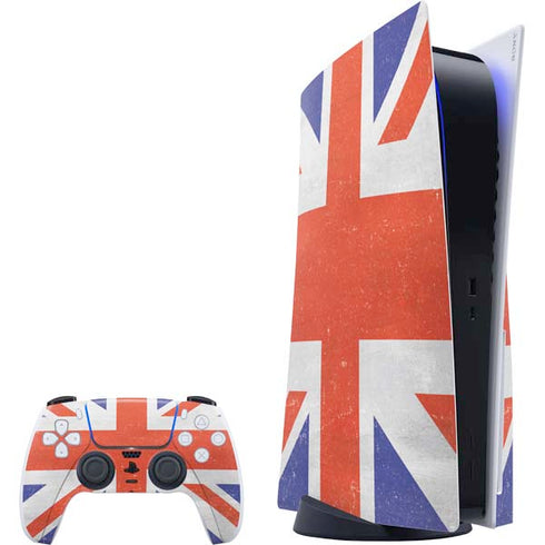 United Kingdom Flag Distressed PS5 Bundle Skin