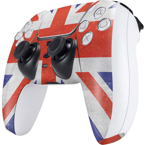 United Kingdom Flag Distressed PS5 Controller Skin