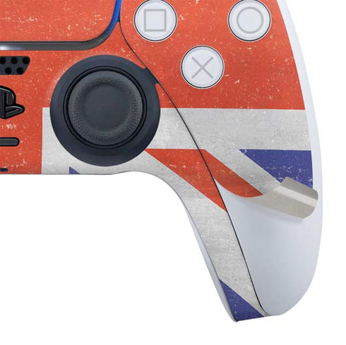 United Kingdom Flag Distressed PS5 Controller Skin