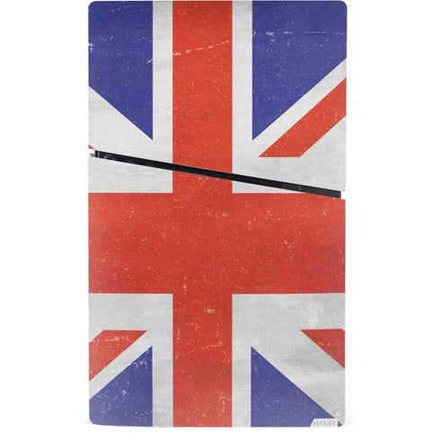 United Kingdom Flag Distressed PS5 Slim Digital Edition Console Skin