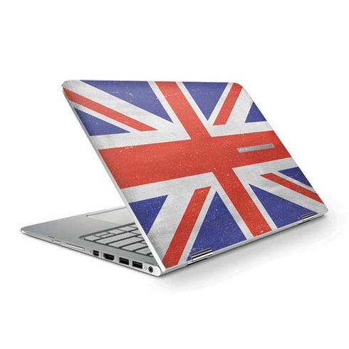 United Kingdom Flag Distressed HP Spectre Skin