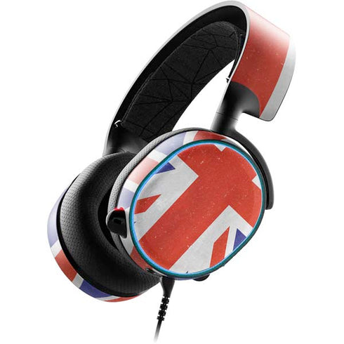 United Kingdom Flag Distressed SteelSeries Arctis 3 Skin