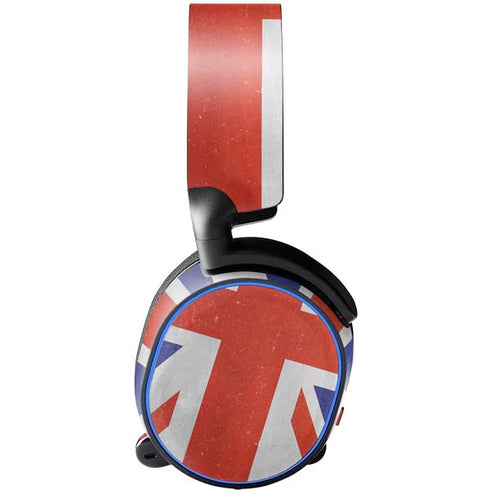 United Kingdom Flag Distressed SteelSeries Arctis 3 Skin