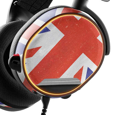 United Kingdom Flag Distressed SteelSeries Arctis 3 Skin