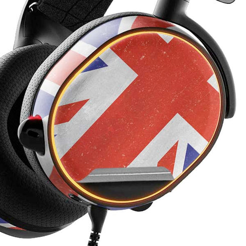 United Kingdom Flag Distressed SteelSeries Arctis 5 Skin