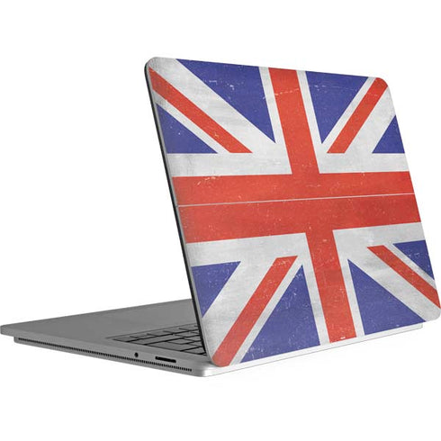 United Kingdom Flag Distressed Surface Laptop Studio Skin