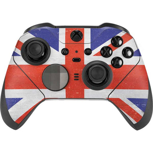United Kingdom Flag Distressed Xbox Elite Wireless Controller Series 2 Skin