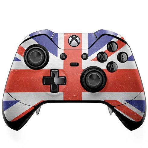 United Kingdom Flag Distressed Xbox One Elite Controller Skin