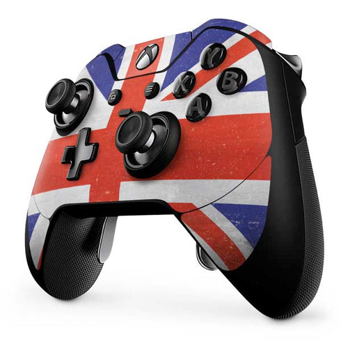 United Kingdom Flag Distressed Xbox One Elite Controller Skin